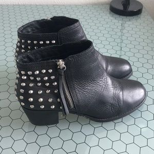 Aldo spike genuine leather booties